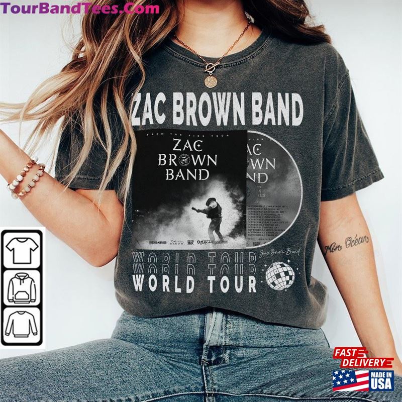 Zac Brown Band Music Shirt Sweatshirt Y2K Merch Vintage 90S From The Fire Tour Tickets Album Hoodie Gift For Fan L805M Classic T-Shirt 29Uf157541 – Utopia Fashion